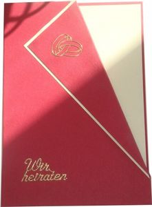 10 x Einladung Einladungskarte Hochzeit Einladungen KH006
