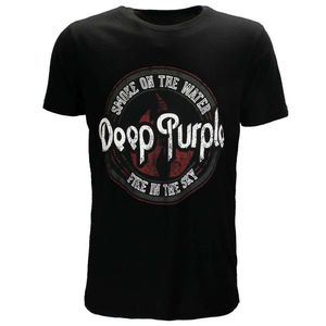 Deep Purple Smoke Circle T-Shirt – Offizielles Merchandise -  L