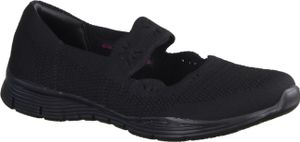 Skechers Seager Cute N'Coy 159078-BBK Ballerina, dámské, textilní, černé, vegan - dámská obuv fashion pumps / ballerina, černá