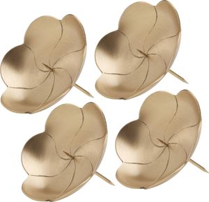 4x Adventskranz Kerzenteller Ø12cm Kranzteller Lotos Messing Gold Weihnachtsdeko