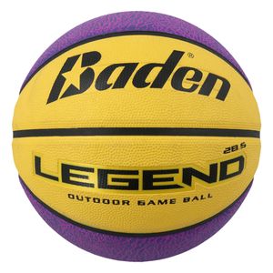 Baden Legend - Outdoor Game Ball - Basketball, Farbe:Yellow / Purple, Ballgröße:6