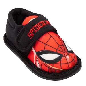 Spider-Man - Jungen Hausschuhe NS6796 (31 EU) (Schwarz/Rot)