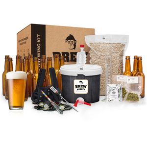 Brew Monkey® Bierbrauset IPA | Luxe Set 5 Liter Bier | 5,7% Vol. | Bier Brauen Set | Männergeschenke | Bier Geschenke für Männer | Geburtstagsgeschenk für Männer