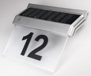 Solar Hausnummernleuchte mit LED
