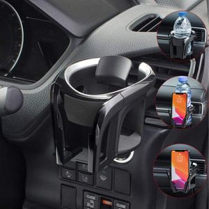 Universal KFZ Auto Getränkehalter Becherhalter Handyhalterung Multifunktion 2 in 1 Flaschenhalter Kaffee Handy Halterung