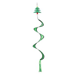 Wolkenstürmer Windspiel Windsack Tannenbaum 125cm (grün) - Weihnachtsdeko für den Garten, Balkon oder Terrasse
