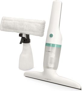 NEDIS okenní vysavač s mopem/ výkon 12 W/ objem nádrže 60 ml/ odnímatelná nádrž na špinavou vodu/ bílo-zelený