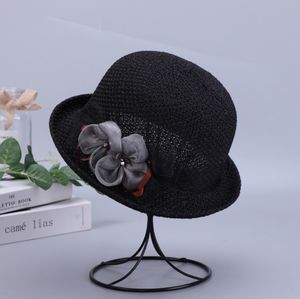 Frühling Sommer Bucket Hat Millinery Fedora Hüte Atmungsaktive Blumen Damen Fischerhut Shade Crimping Short Edge Pot Hat