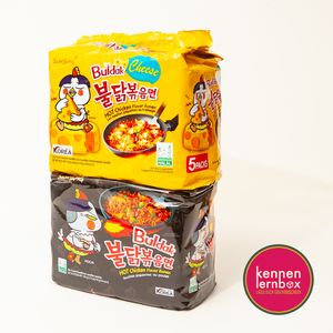 Samyang BULDAK Ramen Combo | Kennenlernbox | 5er Pack Hot Chicken & 5er Pack Käse