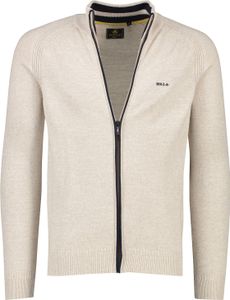Neuseeland Pullover Stehkragen beige Reißverschluss uni Baumwolle Neuseeland Pullover Stehkragen beige Reißverschluss uni Baumwolle