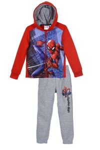 Spider-Man Jungen Jogginganzug Kapuzenjacke Sweathose, 2-teilig, rot, Größe:98