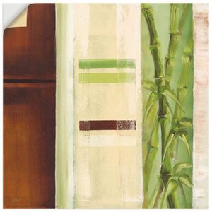 ARTland Wandbild, selbstklebend Bambus II Größe: 100x100 cm