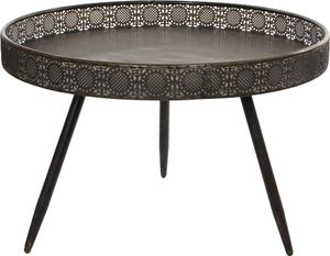 Mica Decorations Lagune Couchtisch - H46 x Ø70 cm - Metall - Bronze