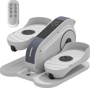 SPORTNOW mini eliptický trenažér pod stolom mini crossový trenažér pre domáci eliptický trenažér nôh s 10-stupňovou rýchlosťou, LCD monitorom, diaľkovým ovládaním, pre kanceláriu, seniorov