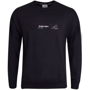 Calvin Klein Herren Lounge Logo Sweatshirt, Schwarz L