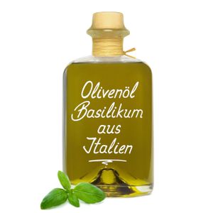 Olivenöl Basilikum aus Italien 0,5L - extra vergine kaltgepresst sehr aromatisch