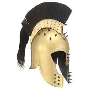 Prolenta Prémiová helma gréckeho bojovníka Antique Replica pre LARP Mosadzná oceľ