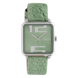 Oozoo Damen Armbanduhr Timepieces Analog Leder grün UOC10367