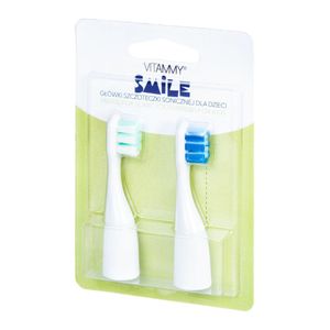 SMILE Ersatzgriffe für Kinder Zahnbürsten Lächeln, 2 Stck, Blau Grün