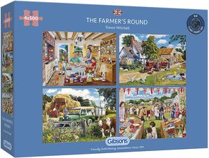 GIBSONS Farmer's Day Puzzle 4x500 Teile