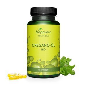 Vegavero Oregano-Öl| 90 Kapseln | mit 70% Carvacrol und 2,75% Thymol | vegan | hergestellt in Deutschland