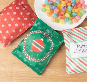 100 Stück Tüten Papiertüten Bunten Geschenktüten Kraftpapier ,4 Muster Weihnachten Süßigkeit Taschen Süße Partytüte Verpacken von Geschenken, Giveaways, Kindergeburtstag