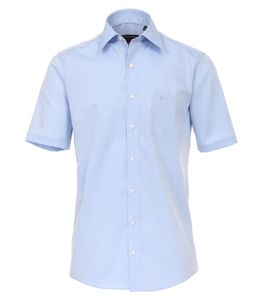 Casa Moda - Comfort Fit - Bügelfreies Herren Business kurzarm Hemd verschiedene Farben (008070), Größe:44, Farbe:Blau (115)