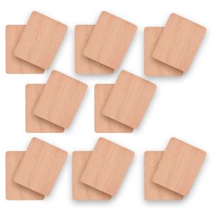 Syntrox Germany Universal Holz Untersetzer für Raclette Pfännchen – Hitzebeständig, Nachhaltig & Praktisch (16 Stück)