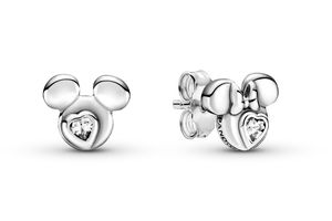 Pandora Ohrringe Disney Mickey Maus Minnie Maus Zirkonia Sterling Silber 925 299258C01