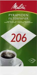 Melitta Pyramiden Kaffeefilter Filtertüten 206 weiß 200 Stück