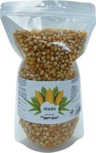 Hopser Funfood MEGA Jumbo Popcornmais 1 kg  Goldgelbe, extra große Flocken im Frischebeutel