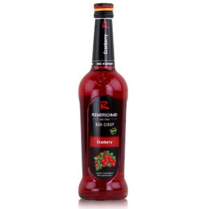 Riemerschmid Bar-Sirup Cranberry 0,7L - Cocktails Milchshakes (1er Pack)