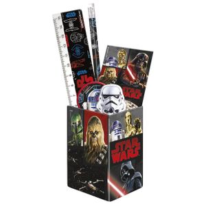 6 tlg. Star Wars Stiftebox Stifteköcher Schreibtisch Organizer Stiftehalter