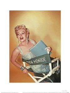 Pyramid Marilyn Monroe Gold Kunstdruck 30x40cm