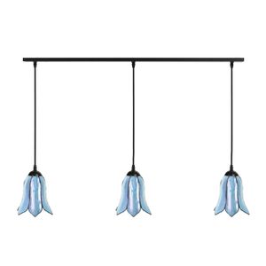 Art Deco Trade - 3 x Tiffany Gentian Blue auf Deckenbalken