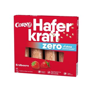 Corny Müsliriegel HAFERKRAFT ZERO Erdbeere, 4x35g