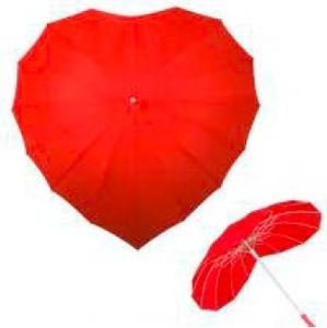 Impliva Herz Regenschirm - Rot