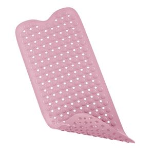 Intirilife rutschsichere Badewannenmatte in Pink - Hautsensitive BPA-freie schimmelresistente Duschmatte maschinenwaschbar