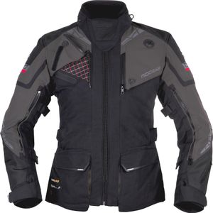 Modeka Panamericana 2 Damen Motorrad Textiljacke, schwarz/dunkelgrau, 34