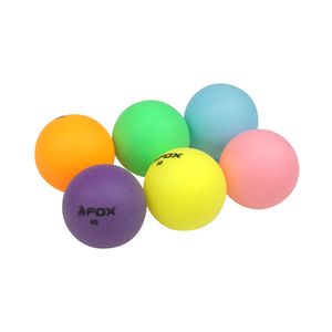 Fox TT - Bunt - Tischtennis-Bälle Set 6er-Pack RD213 (Einheitsgröße) (Bunt)