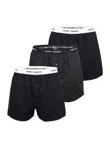 Happy Shorts unterhose unterwäsche boxershort short Mix Solid Black XXL (Herren)