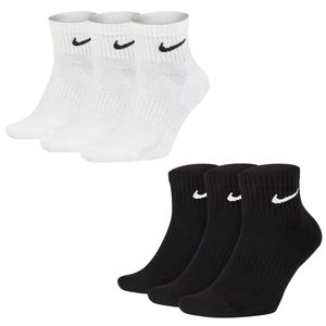Nike U Nk Everyday Cush Qtr 3Pr White/Black White/Black L
