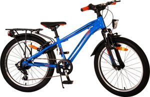 TPFSports Cross Kinderfahrrad - Jungen - 20 Zoll - Rücktritt + Handbremse - 6 Gänge - Blau