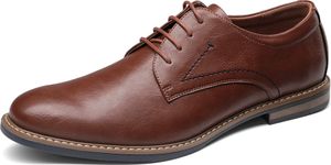 Herren Anzugschuhe Business Schnürhalbschuhe Derby Oxfords Hochzeit Schuhe, Farbe: Braun, Größe: 43 Herren Anzugschuhe Business Schnürhalbschuhe Derby Oxfords Hochzeit Schuhe, Farbe: Braun, Größe: 43