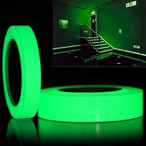 2 Stück Leuchtendes Klebeband Selbstklebendes Fluoreszierendes Klebeband Luminous Tape Wasserdichtes Stage Warnband 2CM×5M 1CM×5M
