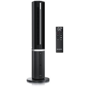 Brandson Luftkühler mit Wasserkühlung, Turmventilator mit Fernbedienung, Verdunstungskühler leise, 1,5l Wassertank, Eco DC-Motor 55W, 12 Stufen, 4 Modi, Timer, Oszillation, Luftbefeuchter, Preisträger 2025,