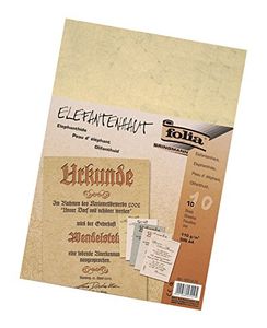 folia Elefantenhaut DIN A4 110 g/qm chamois 10 Blatt