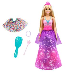 Barbie Dreamtopia 2-in-1 Prinzessin & Meerjungfrau Puppe, Anziehpuppe