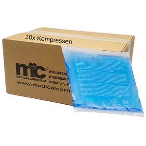10x Medicalcorner24 Kalt Warm Kompresse - Kühlkompresse / Wärmekompresse - Kühlkissen, Größe: 13 x 14 cm