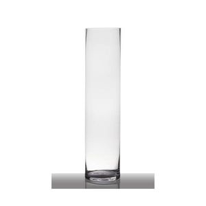 Bodenvase, Dekoglas ZYLINDER COLD CUT H. 80cm D. 19cm transparent Glas Hakbijl